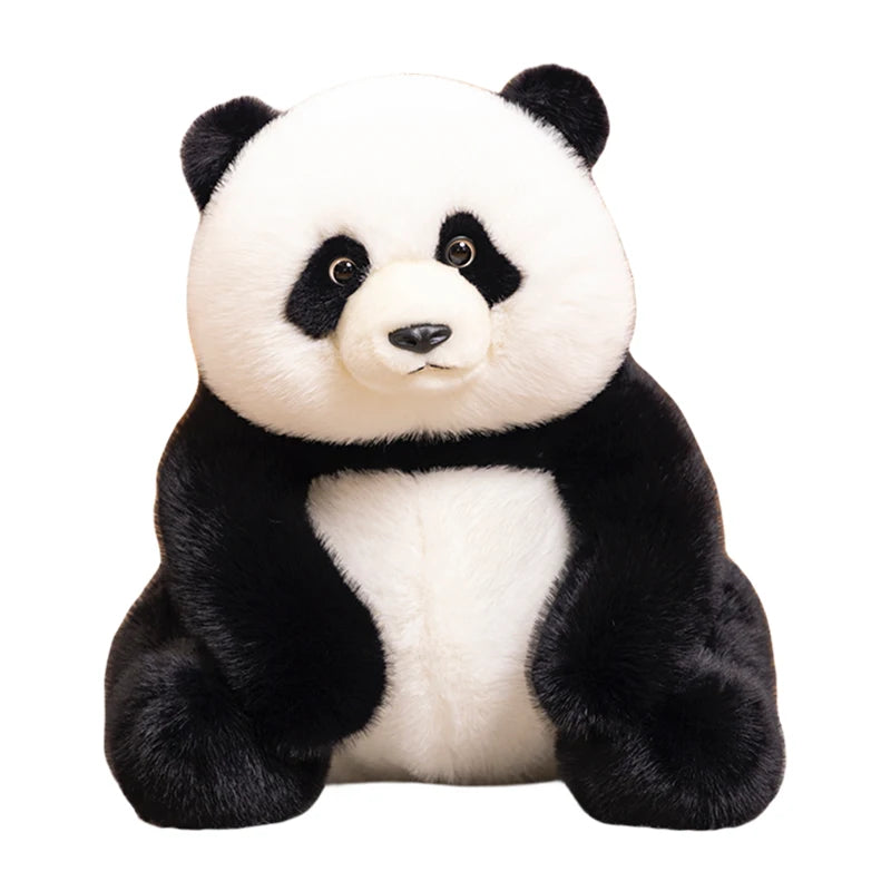 lifelike plush baby panda