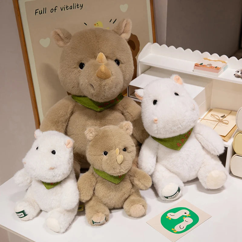 plush soft rhino