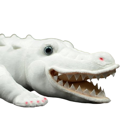 plush albino alligator