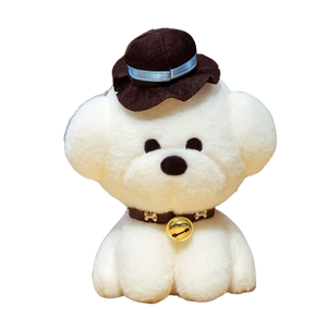 plush dog with accessories