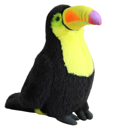 plush colorful toucan