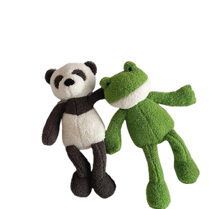 plush long-legged frog/panda/goose/elephant