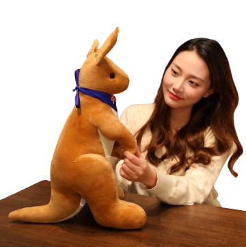 plush mother & child kangaroo
