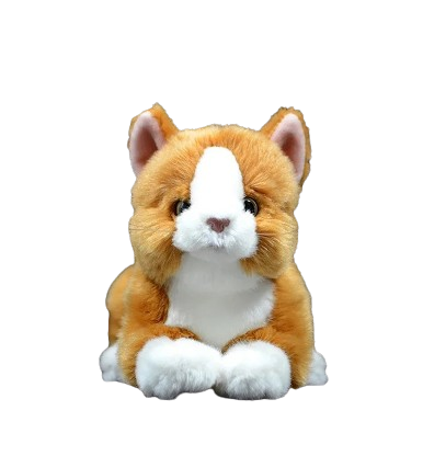 soft plush ginger cat