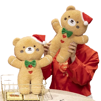 plush christmas cookie teddy bear