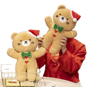 plush christmas cookie teddy bear
