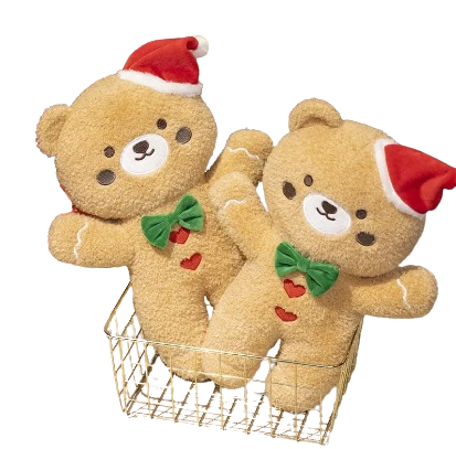 plush christmas cookie teddy bear