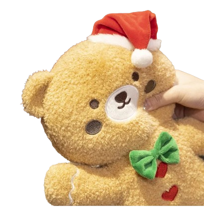 plush christmas cookie teddy bear