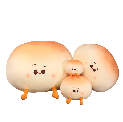 plush steamed bun
