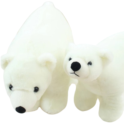 beautiful plush polar bear