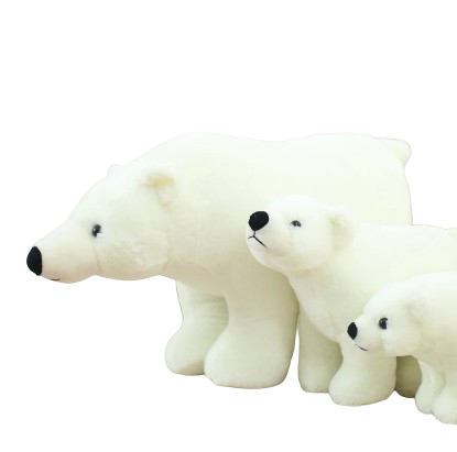 beautiful plush polar bear