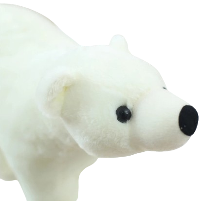 beautiful plush polar bear