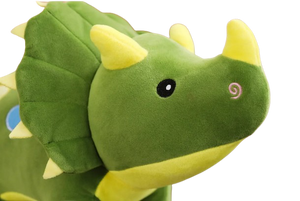 colorful plush triceratops