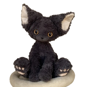 soft plush black cat