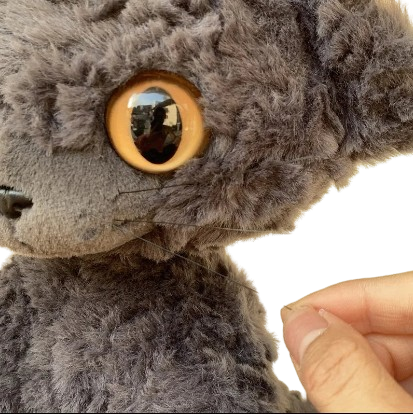 soft plush black cat