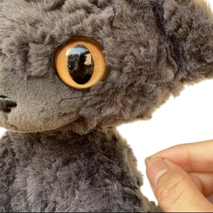 soft plush black cat