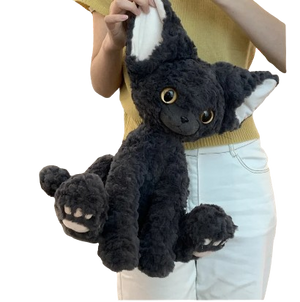 soft plush black cat