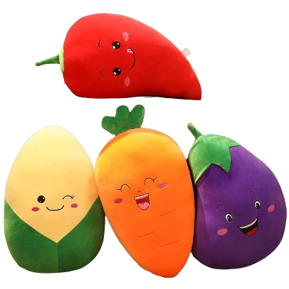 plush vegetables