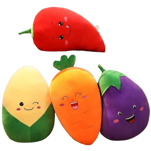 plush vegetables