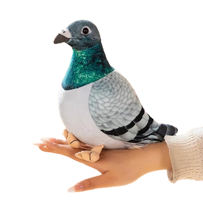 lifelike plush dove