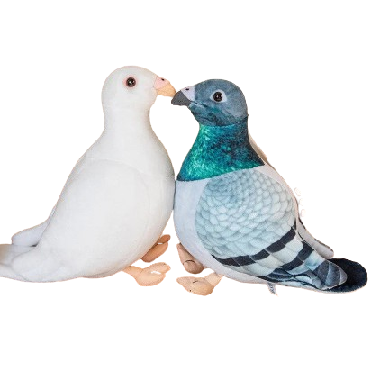 lifelike plush dove