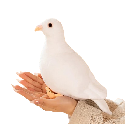 lifelike plush dove