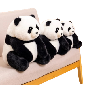 lifelike plush baby panda
