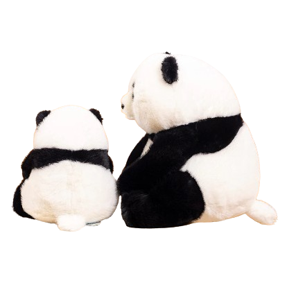 lifelike plush baby panda