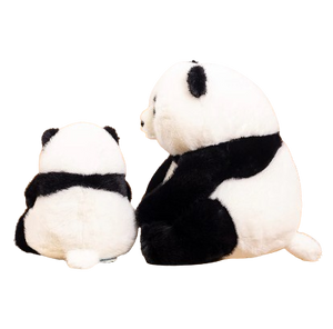 lifelike plush baby panda