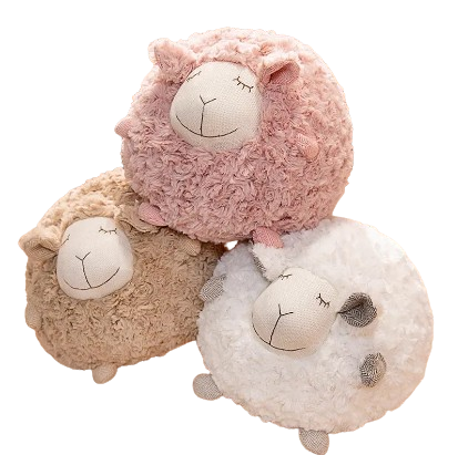 plush soft round sheep