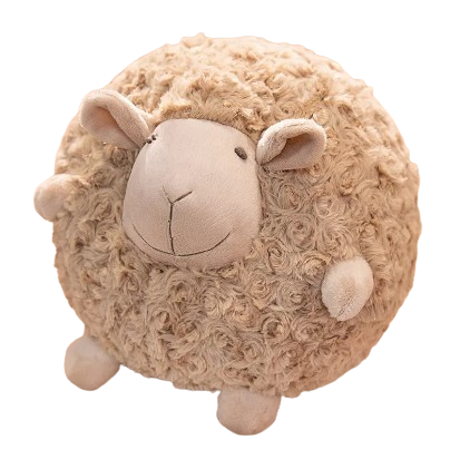 plush soft round sheep