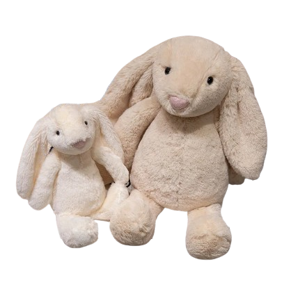 Plush soft rabbit with long ears