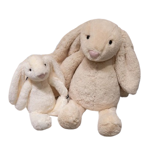Plush soft rabbit with long ears