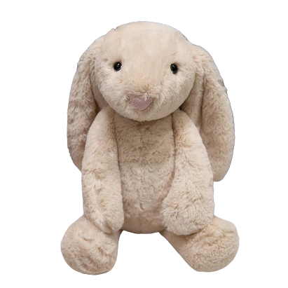 Plush soft rabbit with long ears