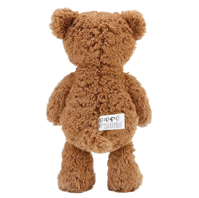 soft teddy bear wearing a bow tie